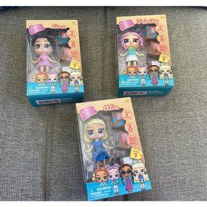 Boxy Girls Season 1 Unbox Surprises Trinity Ellie Lina Dolls Set Lot 3 New NIB